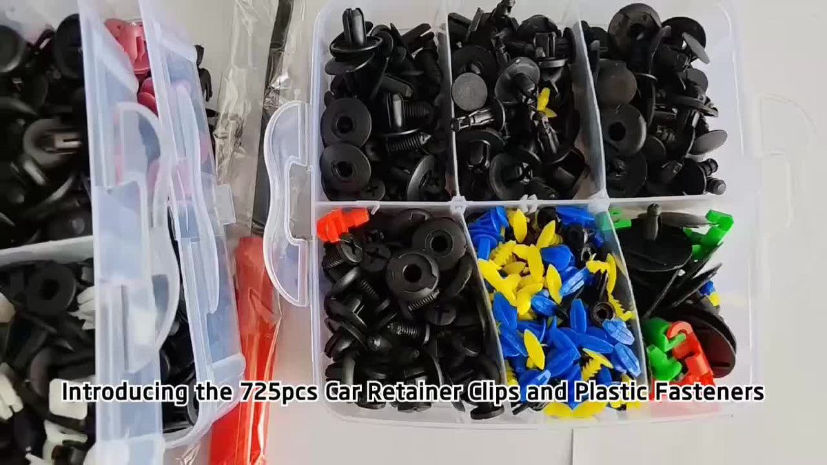 Automotive Fastener Clip Kit 680 Rivets 45-Piece Tool Set 23 Types Car Bumper Fender Trim Clips Universal Fit Ford GM Toyota Honda BMW Nissan