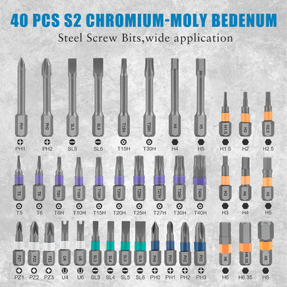 42in 1 Magnetic Screwdriver Set, DIY Ratchet Mini Screwdriver Set, Removable Self-assembly Precision Screwdriver Kit, Magnetic DIY Precision Tool Kit for PC Mobile Watch Bicycle
