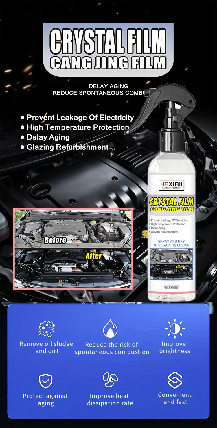 Engine Bay Cleaner Engine Shine Protector Detailer Decontamination Deep Degreasing Compartment Heavy Oil Dust Car Cleaning Tool