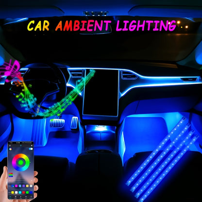 Easy Installation, Automotive High Brightness Neon Kits, Automotive LED Light Strips, Interior Lights, Christmas Decorations, USB Neon Accessories, Ambiance Light Strips, Foot Space Neon Kits, Without Battery