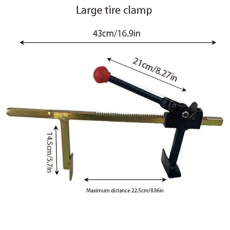 1pc High-Performance Bead Breaker Tool - Heavy-Duty Manual Tire Changer, Durable Steel Construction, Versatile Tire Service Equipment with Guard