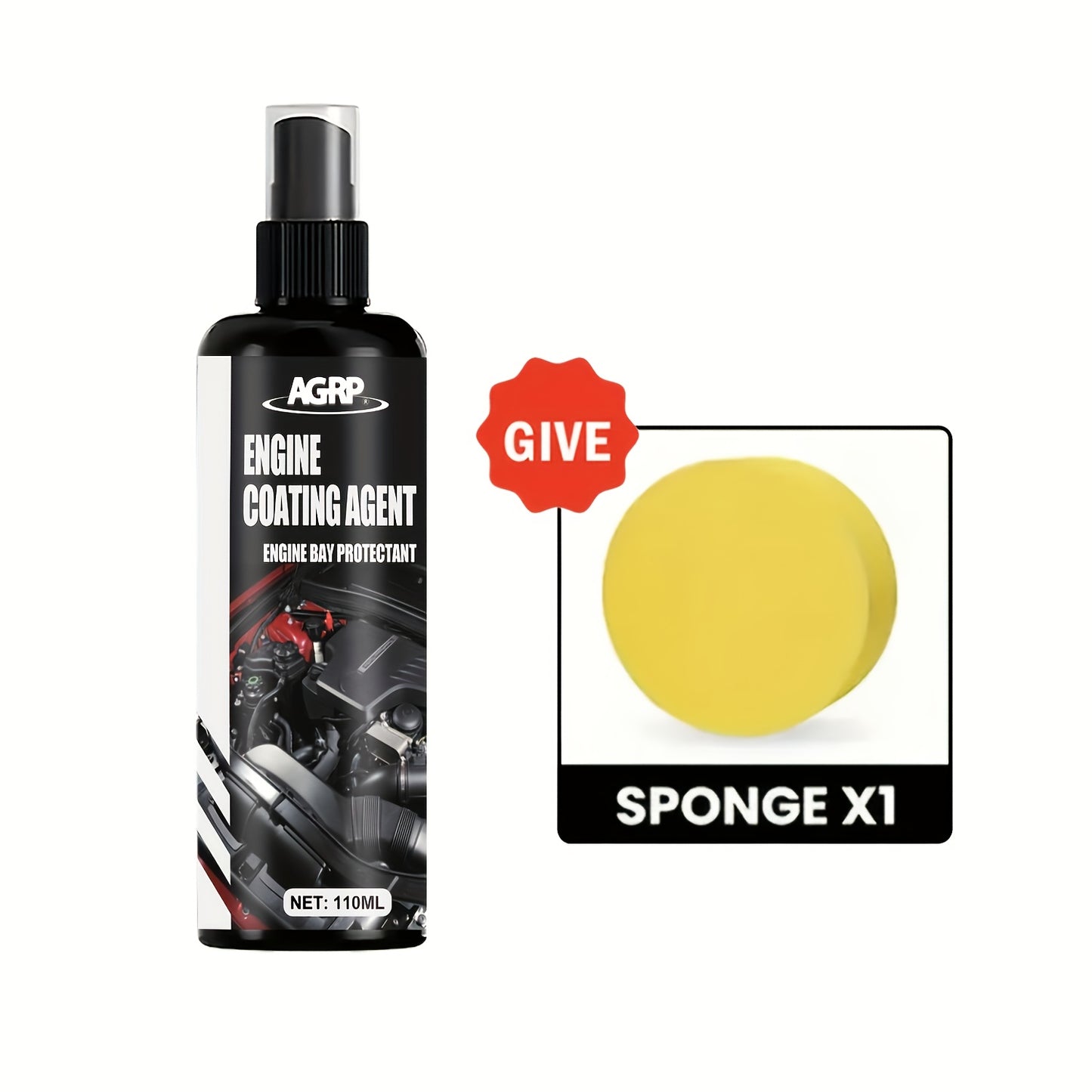 Engine Compartment Repair And Protection Spray: High-Gloss Protective Agent-To Improve The Brightness of The Plastic, Heat And UV Resistance, Long-Lasting Protective Coating