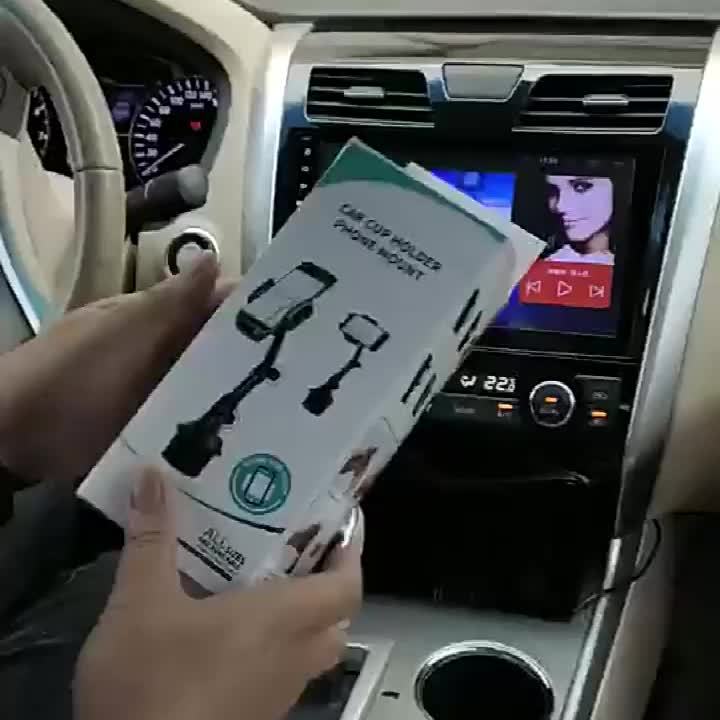 Mobile Phone Holder Car Phone Bracket Phone Clip Bracket Car Phone Rack Phone Mount Cradle Car Holder for Mobile Phones Car Cup Holder Phone Mount Mobile Stand Adjustable Plastic