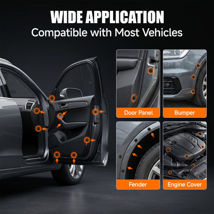 Automotive Fastener Clip Kit 680 Rivets 45-Piece Tool Set 23 Types Car Bumper Fender Trim Clips Universal Fit Ford GM Toyota Honda BMW Nissan