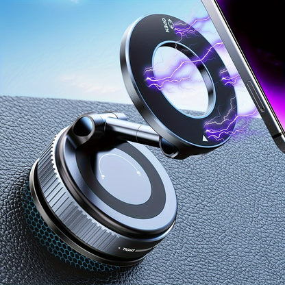 [Portable Foldable Holder] 360° Adjustable Magnetic Phone Mount, Suitable for Car/Gym/Mirror/Smooth Surfaces/Bathroom Mirror, Universal, Portable Foldable Car Phone Holder, Compatible with All Smartphones and Car Models, Foldable Design, Secure Fixation,