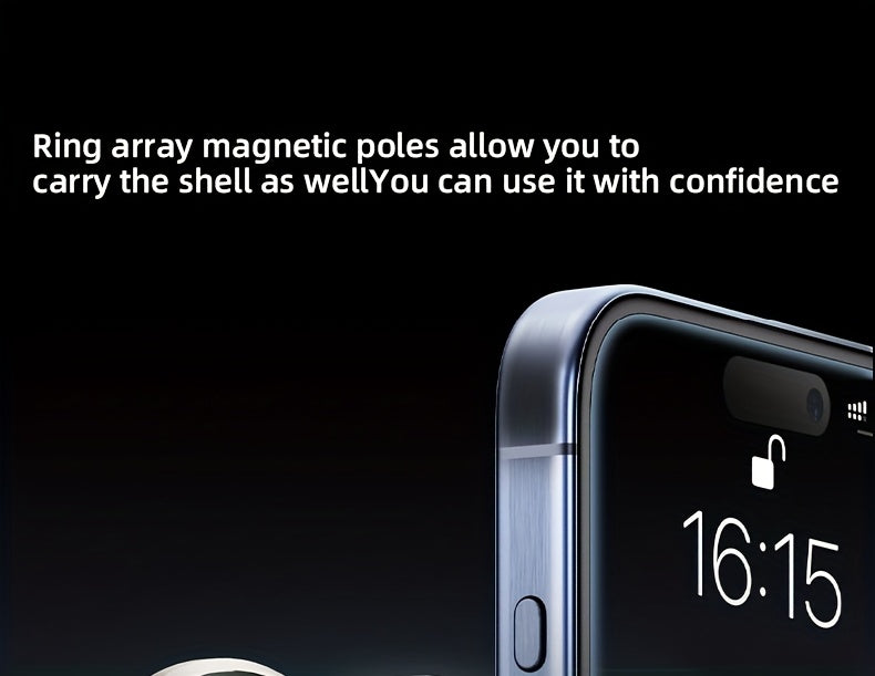 Magnetic Car Phone Holder [78+LBS Strongest Suction And 2400gf Strongest Magnetic Force] 360° Adjustable Car Phone Holder, Car Phone Holder for I Phone 16 Pro Max 15 14 13 12 Plus (Aluminum Alloy)