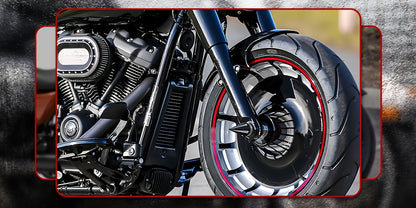 Motorcycle Front Axle Nut Covers CNC Spike Caps 3.6" – Fits Harley Touring Street Glide Road King Electra Glide Tri Glide 2008+, Black & Silver, Pair