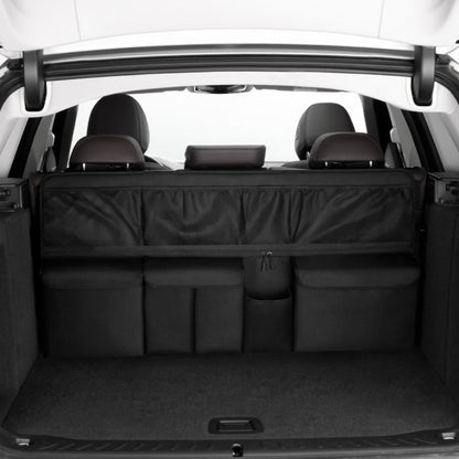 1 One Oxford Cloth Car Trunk Organizing Folders, High Capacity Adjustable Rear Seat Storage Bag, Car Trunk Storage, with Storage Pocket, Universal Fit Vehicle Interior Accessories
