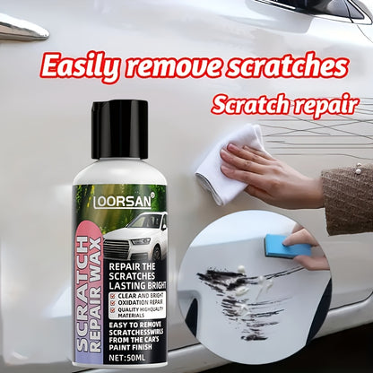 Car Scratch Repair Paste – Nano Swirl Remover, Wax & Polish Kit for Deep Scratch Fix, Paint Restoration, All Colors, 1.69oz + Sponge