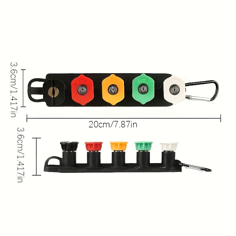Pressure Washer Gun Kit with 5 Color-Coded Nozzles – M22-14 & 1/4" Quick Connect, Storage Base for Car Wash & Power Washer