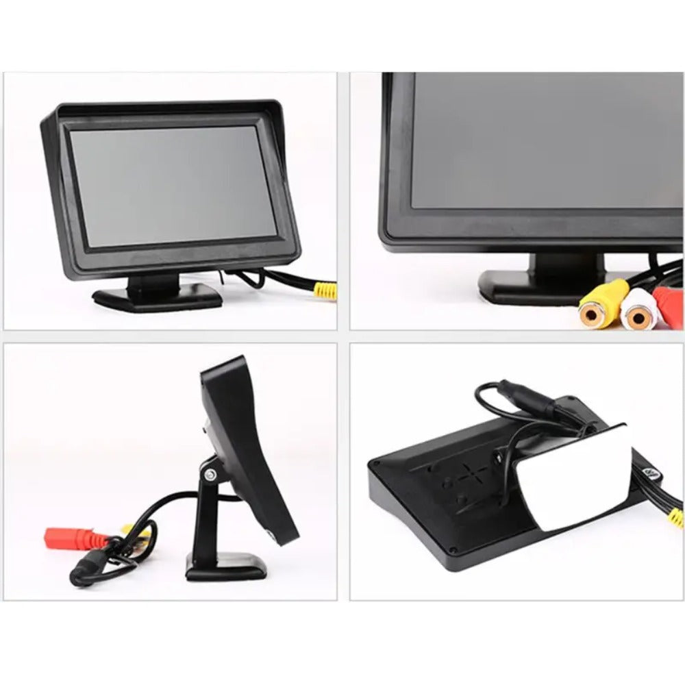 4.3 Inch Automotive Rearview Monitor And Backup Camera System - Universal Fit for Cars, Suvs, Rvs, And Pickup Trucks for Safe Parking And Easy Installation, Without Battery