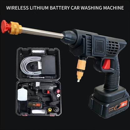 This Portable Charging Car Wash Tool Breaks The Limits of Faucets And Is Ready to Use with Water. Suitable for Car Cleaning, Garden Watering, And Home Floor Cleaning, It Is Super Convenient to Carry Outdoors