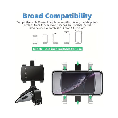 Multifunctional Mobile Phone Holder, Car Holder, Stable, 360-Degree Rotating, Suitable for Various Types of Mobile Phone Holders