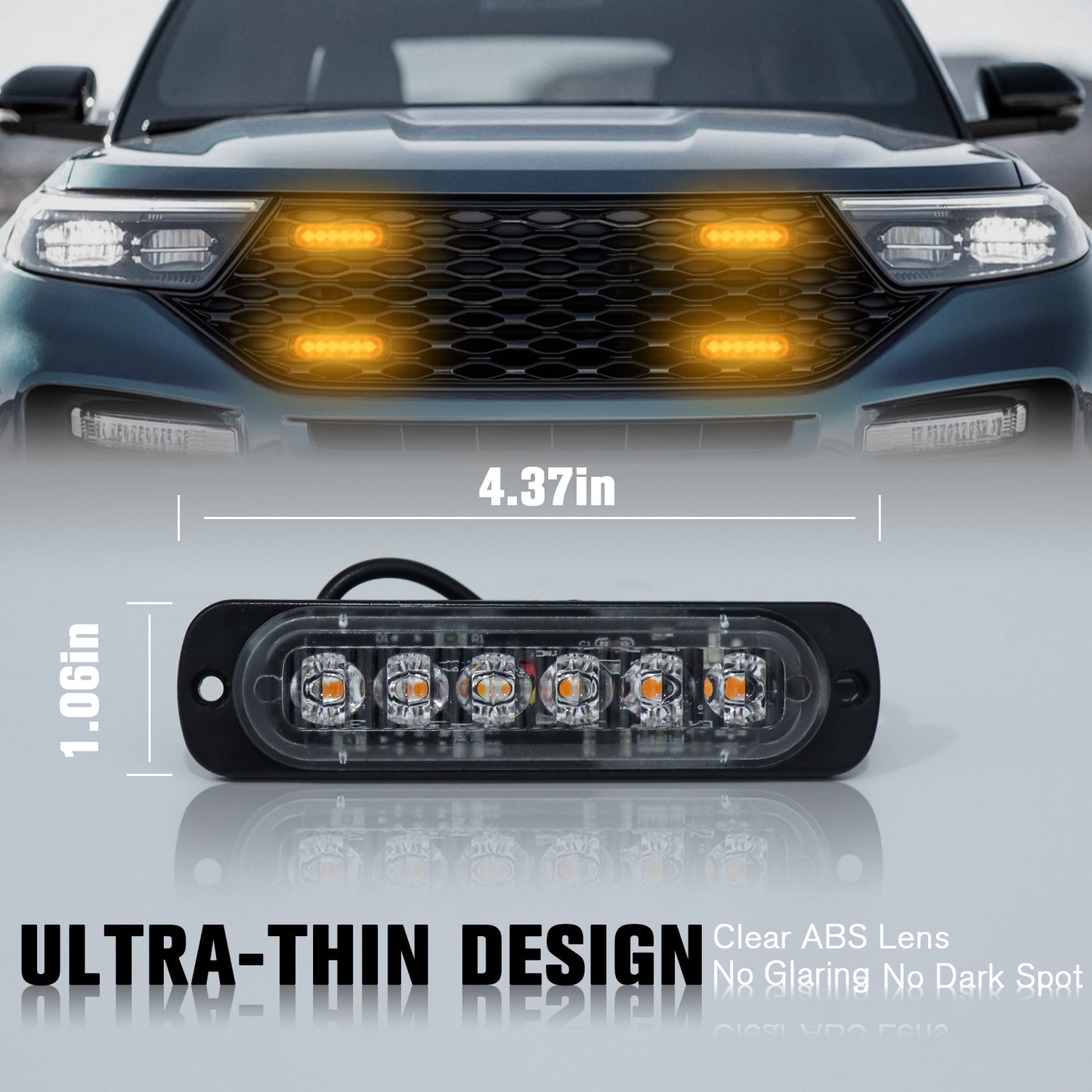 8pcs Ultra-Bright LED Light Bar, LED Car Lights, Car Light LED Truck Pickup Lighting Decoration With For Truck，RV，Car Van， Boat