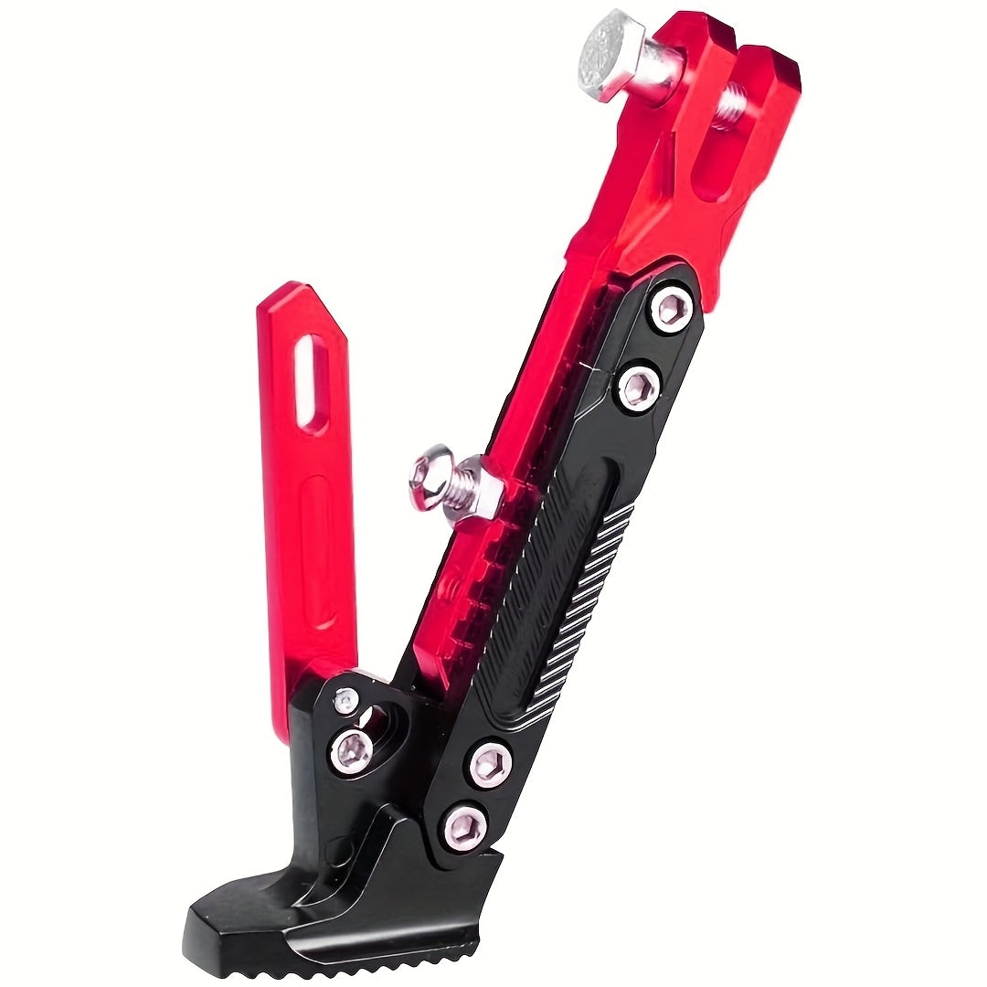 Motorcycle Kickstand Adjustable Side Stand – Aluminum Alloy, 330 LB Capacity, Universal Fit for Street Bikes Scooters Cruisers, 8 Colors