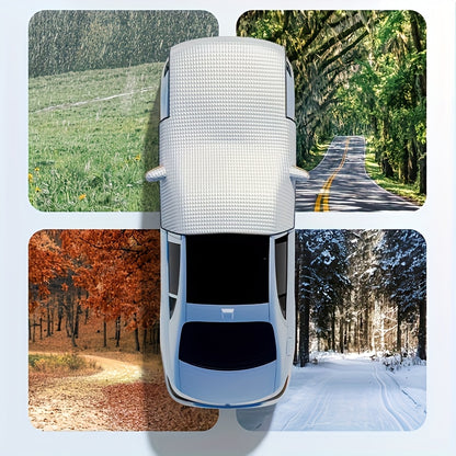 Car Snow Shield Front Windshield Snow Cover Frost Frost Windshield Windows Four Seasons Universal Thickened Cover Cloth Sunshade Cover for Cars Windshield Sunshade