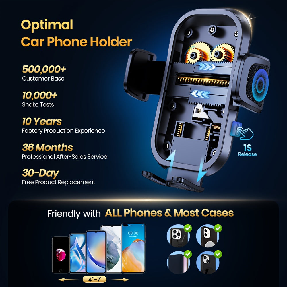 TOPK D40C Car Dashboard Phone Holder, Adjustable In Both Vertical And Horizontal Directions, with High Stability And Strong Adhesion, Suitable for All Types Of Phones.