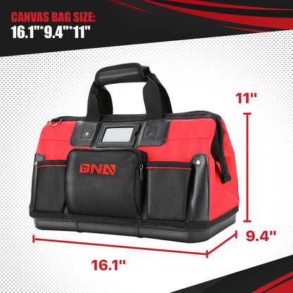 44-Piece Tool Set - Cordless Screwdriver and Household Tool Kit with Canvas Storage Bag for DIY Home Repairing, Gift for Women Girls Ladies