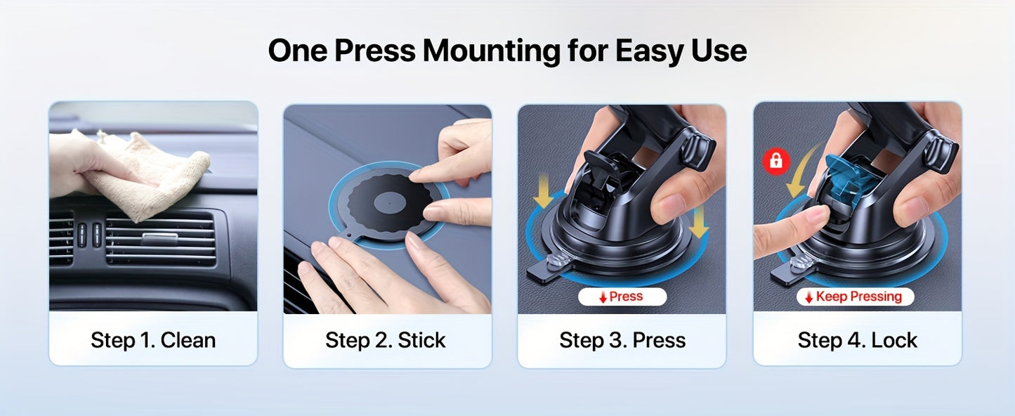 SOLIGU Cell Phone Holders For Your Car, Universal Car Phone Holder Mount For Dashboard Air Vent Compatible With IPhone 15 14 13 12 13 Pro Max Xs XR X, Galaxy Black