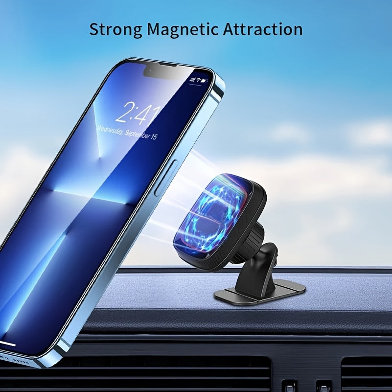 [Magnetic Phone Holder] VUXS Powerful Magnet Phone Holder, Used for Dashboard, Rotatable Magnetic Phone Holder, Compatible with iPhone, Samsung And Other Phones, with 4 Metal Plates And 4 Reinforced Magnets, High-Quality Magnetic Phone Holder
