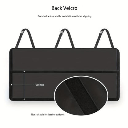 1 One Oxford Cloth Car Trunk Organizing Folders, High Capacity Adjustable Rear Seat Storage Bag, Car Trunk Storage, with Storage Pocket, Universal Fit Vehicle Interior Accessories