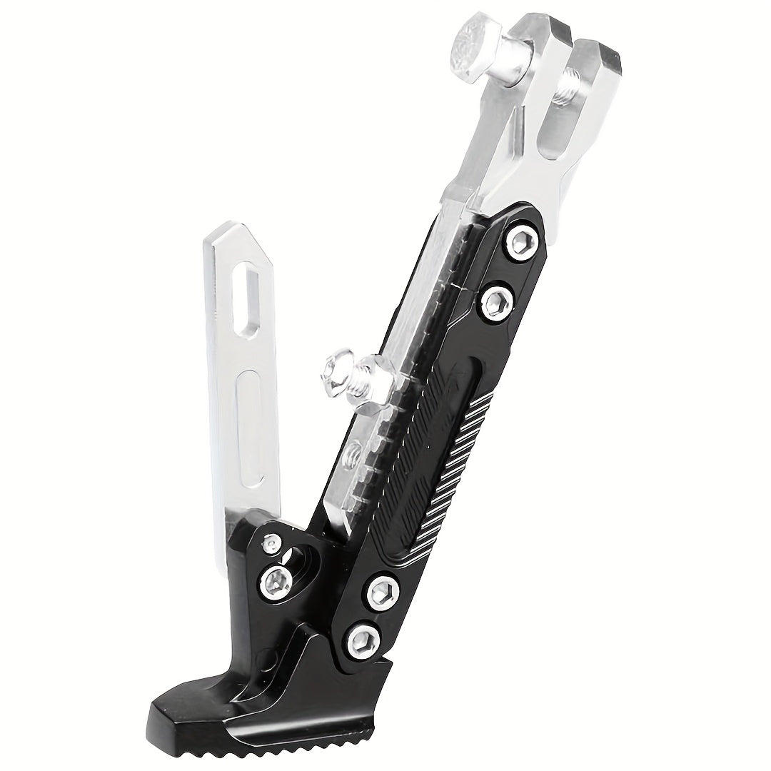 Motorcycle Kickstand Adjustable Side Stand – Aluminum Alloy, 330 LB Capacity, Universal Fit for Street Bikes Scooters Cruisers, 8 Colors