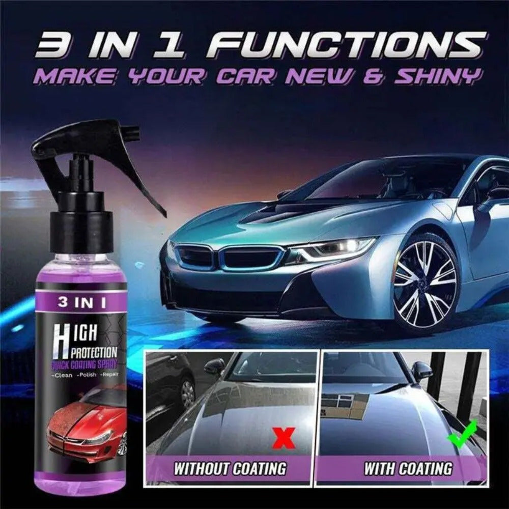 3/10pcs 3.38oz 3in 1 High Protection Quick Car Coat Ceramic Coating Spray Hydrophobic