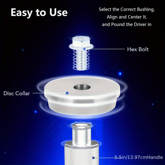 Bearing Press Kit, 10pcs Bearing Race and Seal Bushing Driver Installation Set, with Seal Driver and 9 Bearing Adapters, Seal Installation Bearing Driver Kit for Bearing Installation