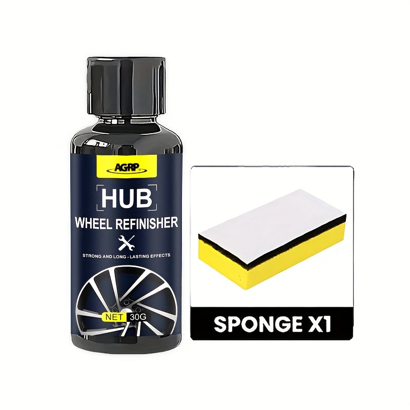 Kit for Repairing And Restoring Scratches on Car Wheels - Professional Hub Refinishing for Aluminum And Steel Rims - Metal Shine Rejuvenator with a Long-Lasting Protective Layer