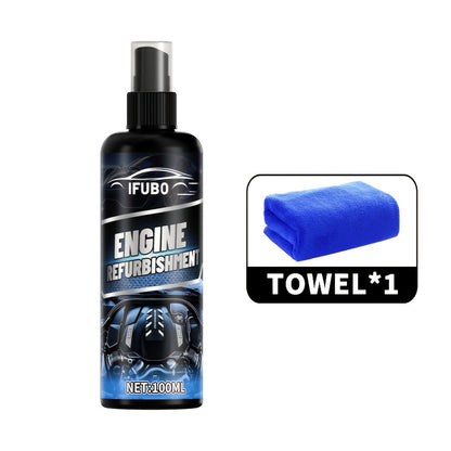 Engine Degreaser & Exterior Cleaner 3.38 oz + Towel – Powerful Oil & Grime Remover for Engine Heads, Exhaust Pipes, Fuel & Water Systems, Low Odor