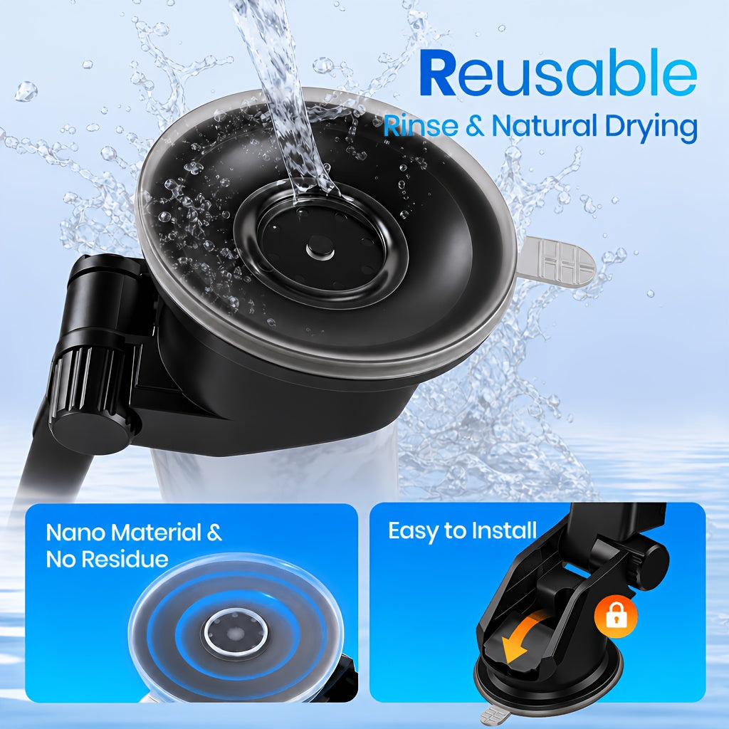 Phone Holder for , Adjustable  Phone Mount for with Suction Cup Base, Powerful Suction Cell Phone  Mount, Automobile Phone Mount  for All Phones,  Accessories-Great Gift Choice for Driver Friends