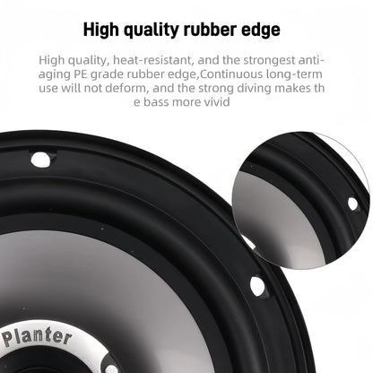 KELUNEGLO 6.5 Inch 400W Car Coaxial Speakers Stereo Car Door Hifi Full Range Speakers High-Quality Rubber Edges, Powerful Magnets, Truck Speakers Car Door Music Audio System Upgrade Universal Fits for Ford, for CHEVROLET, for TOYOTA, for HONDA, Etc.
