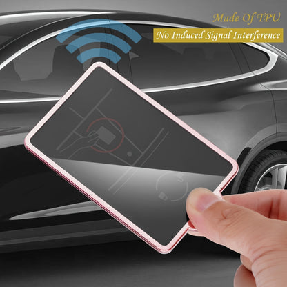 TPU Key Card Holder for Tesla Key Card, Suitable for Model S/X/3/Y Cybertruck Key Card. Key Card Holder Case for Tesla Model 3 for Model Y S/X Soft TPU Full Protection Key Fob Cover Shell Additions Key Chain 2pcs.