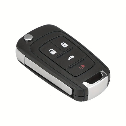 Chevy Buick GMC Key Fob Replacement – 2pcs Flip Remote OHT01060512 315MHz 4-Button, Fits Camaro Equinox Malibu Impala Cruze Encore LaCrosse Terrain 2010-2022