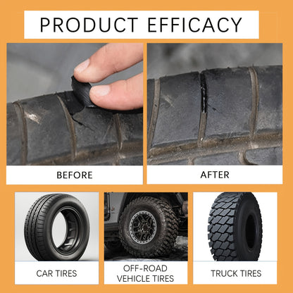 Repair Adhesive for Tires, Including a Sidewall Rubber Glue Kit (With Scraper And Tip Kit) Suitable for Bicycles, Cars, Motorcycles, Dirt Bikes, Trucks, And Tractors, Available in Black, 1.01oz/1.69oz