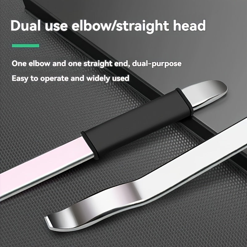 Professional Heavy Duty Metal Tire Pry Bar with Non Slip Rubber Handle Tire Removal Tool for Efficient Car Maintenance Home Garage and Auto Repair Safe Tire Replacement Sturdy Tool Design Durable Construction