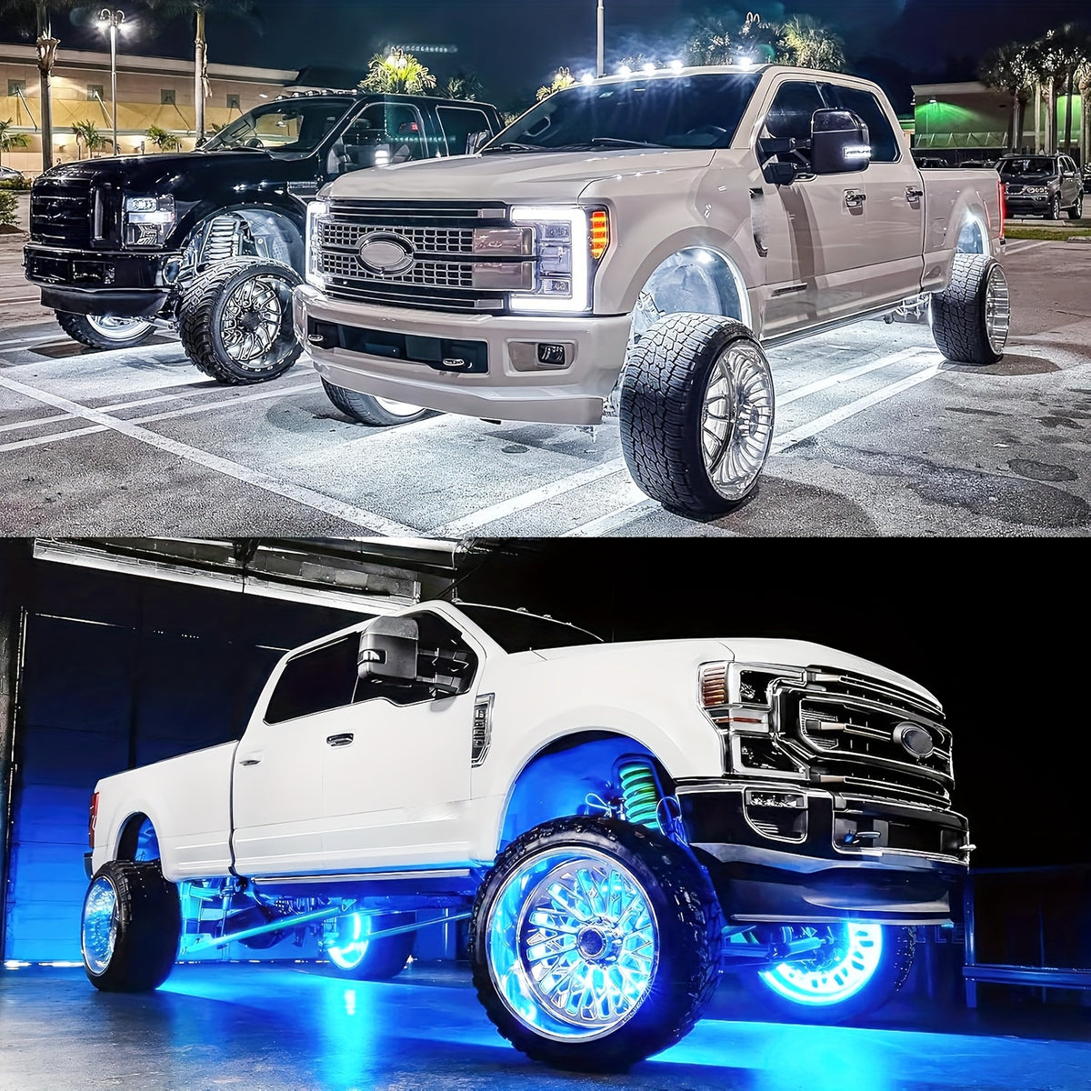 Car Underglow & Wheel Lights – App & Dual Control LED Chassis Ambient Light for Truck, Jeep Wrangler, Tesla, Ford & More