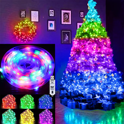 LED Wheel Ring Lights with Remote Control – 7-Color Flashing Modes, Car Rim Light Kit for Truck SUV Pickup Offroad Vehicle, USB LED Strip Option