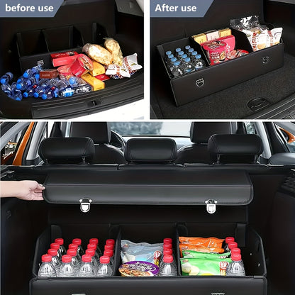 Versatile Car Trunk Organizer with a Spacious Design, Collapsible for Easy Storage, Perfect for Keeping Decorative Items And Practical Tools Neatly Arranged