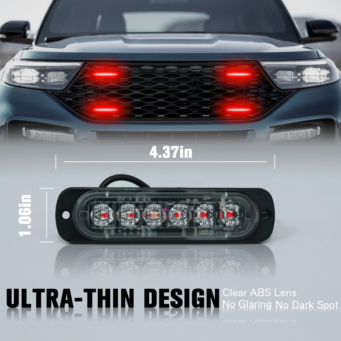 8pcs Ultra-Bright LED Light Bar, LED Car Lights, Car Light LED Truck Pickup Lighting Decoration With For Truck，RV，Car Van， Boat