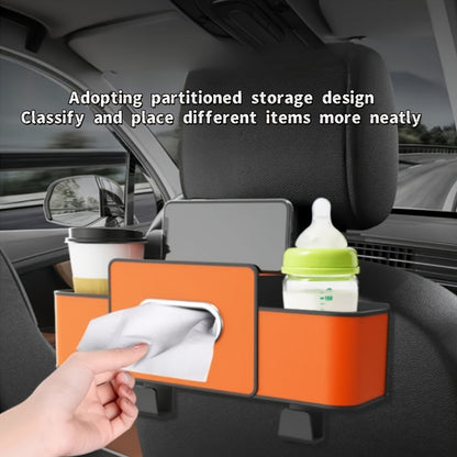 2-Pack Car Backseat Multi-Function Organizer, 8-in-1 Large Capacity With Napkin Drawer & Cup Holders, Hanging Storage Solves Car Clutter, Essential For Family Trips & Long Drives