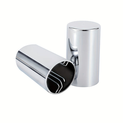 20pcs, 40pcs, Or 60pcs of 33Mm X 3 1/2" Lug Nut Covers Made from ABS Chrome Plastic, Designed for Push-On Fit for Hub Piloted Wheels, Complete Axle Cover Kits, And Lug Nut Covers Suitable for Semi Trucks And Trailers