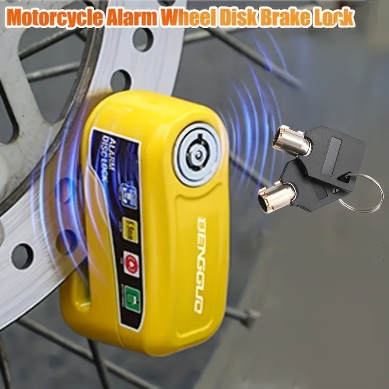 Motorcycles Handlebar Lock, Motorcycle Disc Brake Lock, Motorcycle Locks Anti-Theft Security Wheel Disc Lock, with 2 Keys for Motorbike Bike Bicycles Scooter