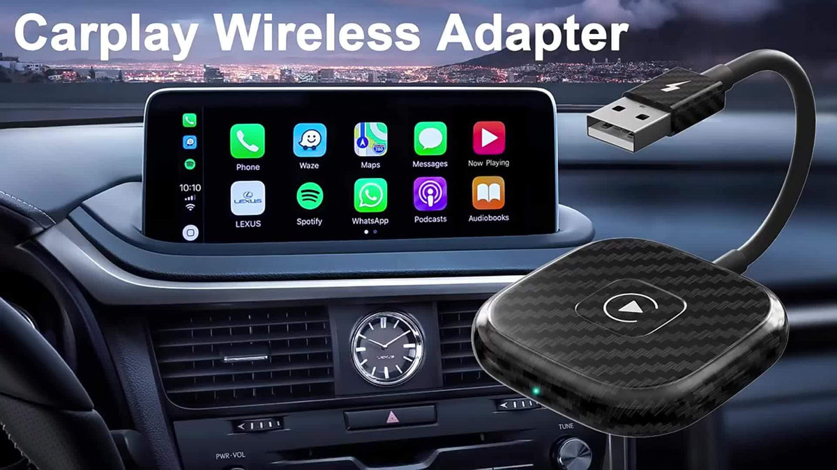 Wireless CarPlay Adapter for iPhone – Plug & Play USB Dongle, Converts Wired CarPlay to Wireless, Auto-Connect, No App Needed for Music, Calls & Navigation