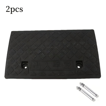 Two Heavy-duty Plastic Ramps, Sturdy, Anti-slip And Weather-resistant, Portable Access for Cars, Bicycles, Medical Equipment And Wheelchairs - Suitable for Easter, Women's Day, Mother's Day, Independence Day, Ramadan, Trucks And Bicycles