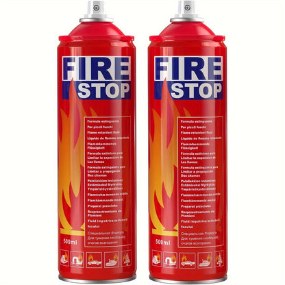 [Portable Fire Extinguisher] 2pcs/4pcs Fire Extinguisher For Home, Car, Kitchen, Boat - Portable Formula Fire Stop Small - 4-in-1 With Mounting Bracket