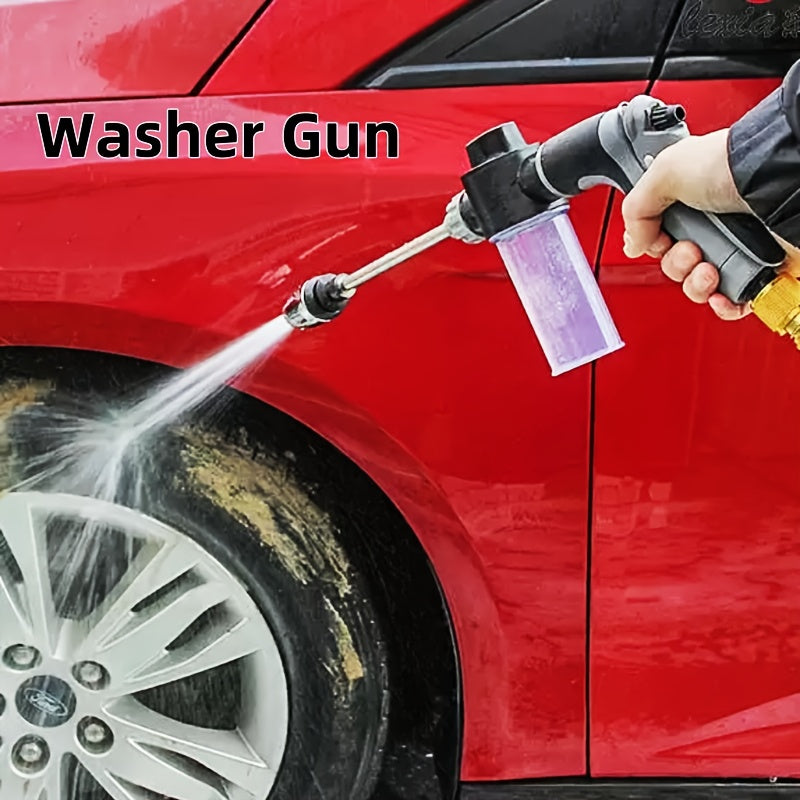 Portable Gun, Easy To Use, Suitable Women And Elderly, Non-Slip Grip- Car Washing And Watering Flowers With One Click, Includes A Car Wash-specific Cloth