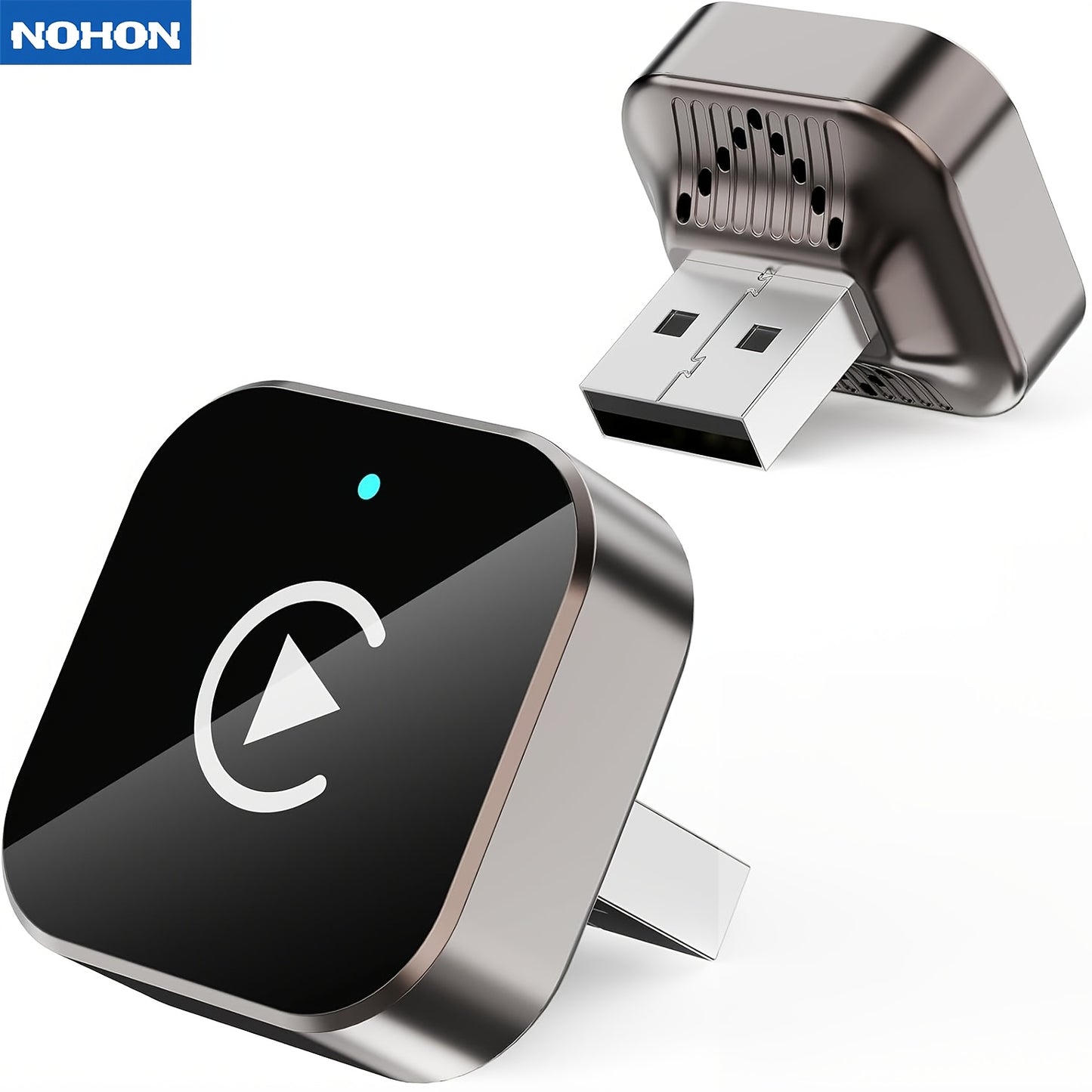 Wireless Carplay Adapter for Android Auto 2026 Upgrade: Converts Wired Carplay to Wireless Connectivity with a 2-In-1 Mini USB Design for Fast And Stable Connections. Compatible with Apple IOS 10 And Above And Android 11 And Above, Without Battery