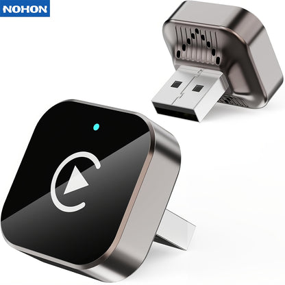 Wireless Carplay Adapter for Android Auto 2026 Upgrade: Converts Wired Carplay to Wireless Connectivity with a 2-In-1 Mini USB Design for Fast And Stable Connections. Compatible with Apple IOS 10 And Above And Android 11 And Above, Without Battery