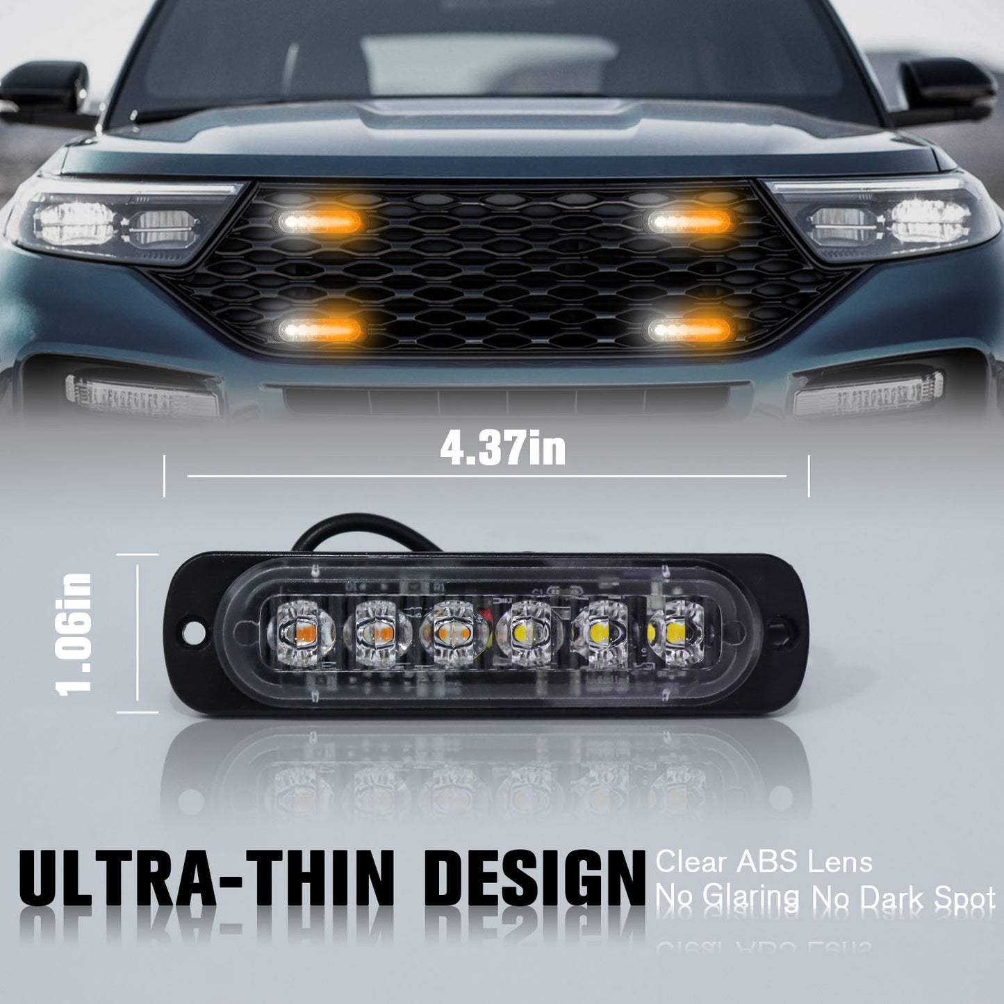 8pcs Ultra-Bright LED Light Bar, LED Car Lights, Car Light LED Truck Pickup Lighting Decoration With For Truck，RV，Car Van， Boat